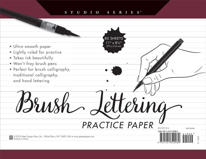 Studio Series Brush Lettering Practice Paper - SpectrumStore SG