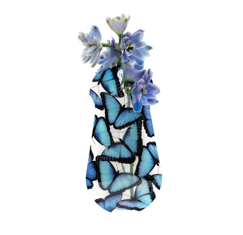 Suction Cup Flower Vase - Blue Morpho Butterfly - SpectrumStore SG