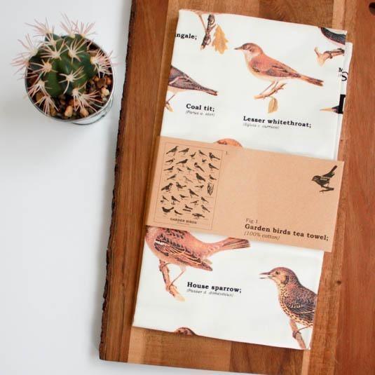 Tea Towel: Garden Birds - SpectrumStore SG