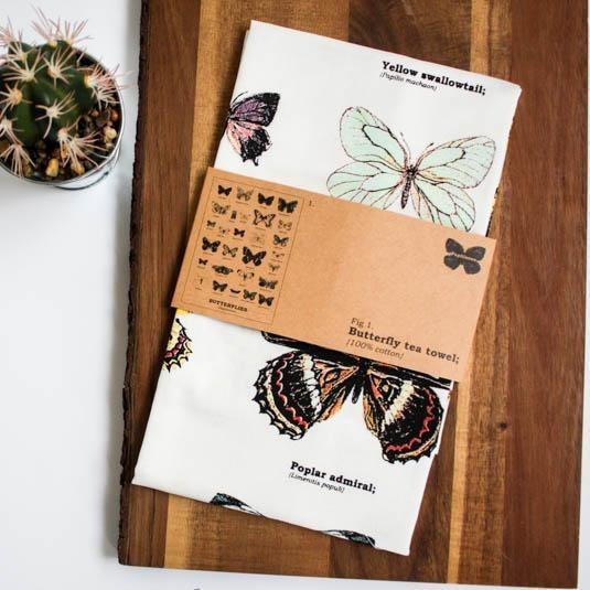 Tea Towel: Multi Butterflies - SpectrumStore SG