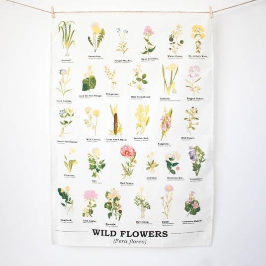 Tea Towel: Wild flowers - SpectrumStore SG