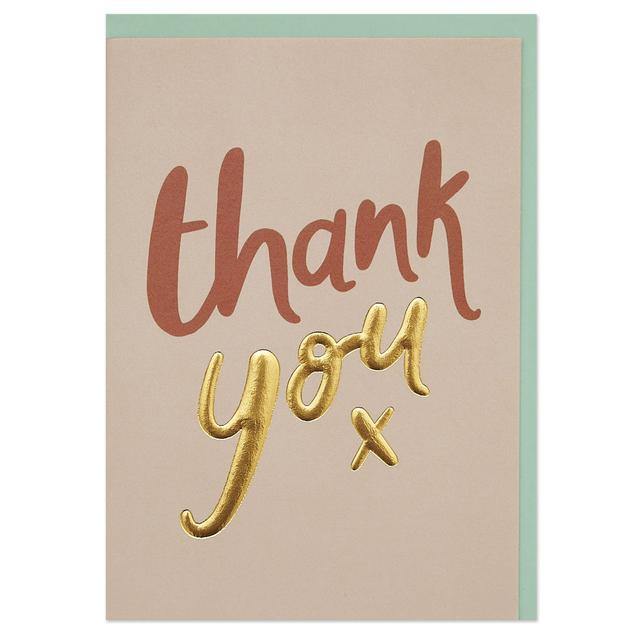 Thank You Luxe Gold Foil Card - SpectrumStore SG