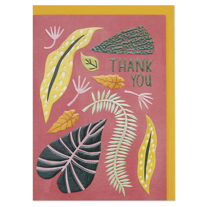 'Thank You' Luxury Botanicals Illustration Thank You Card - SpectrumStore SG