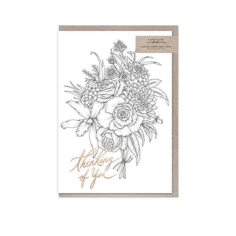 Thinking Of You Foiled Card - SpectrumStore SG