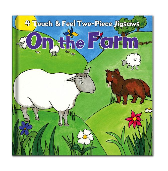 Touch and Feel Two-Piece Jigsaws - On the Farm - SpectrumStore SG