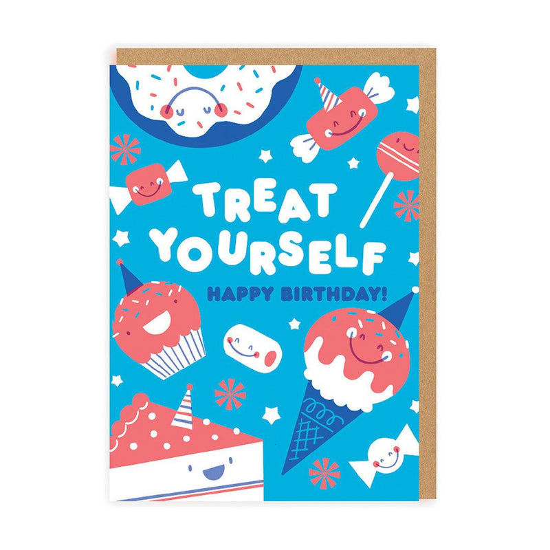 Treat Yourself Birthday Greeting Card - SpectrumStore SG