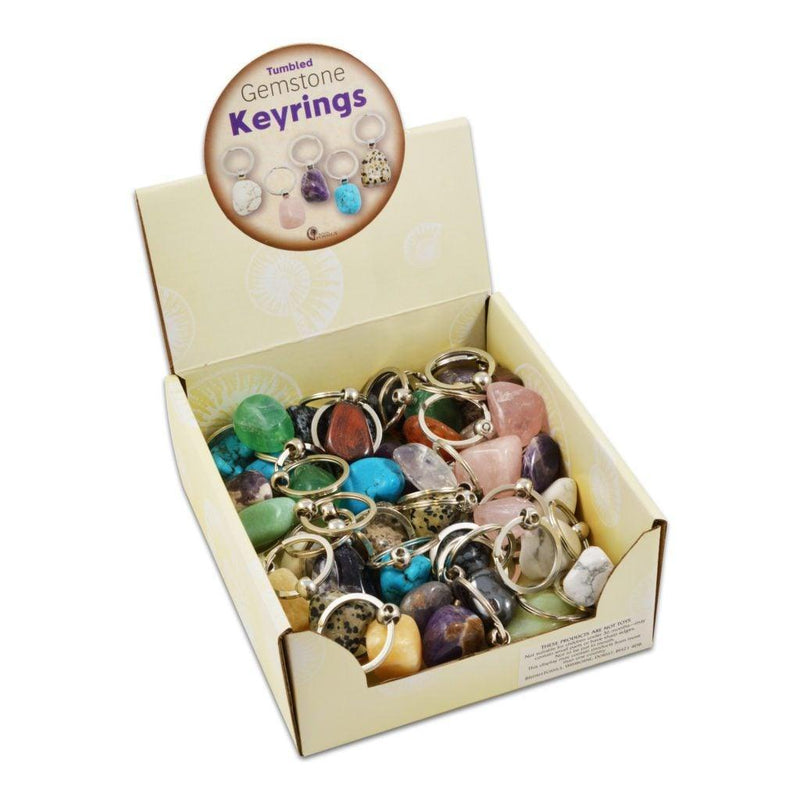 Tumbled Gemstone Keyrings - SpectrumStore SG