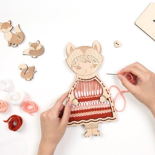 Weaving Kit - Fox Dress Up Doll - SpectrumStore SG