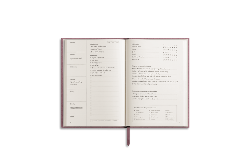 Weekly Planner - Sakura - SpectrumStore SG