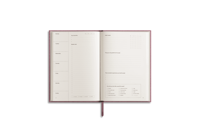 Weekly Planner - Sakura - SpectrumStore SG