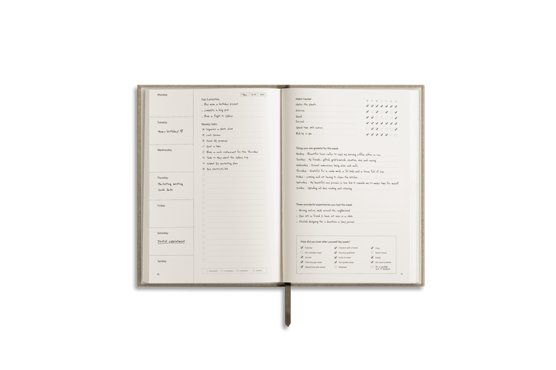 Weekly Planner - Sandstone - SpectrumStore SG