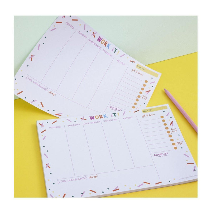 Weekly Planner - Work It - SpectrumStore SG