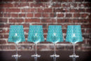 Wine Glass Shades - Classiq Teal - SpectrumStore SG