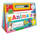 Wipe Clean Easel Book With Pen - Animals - SpectrumStore SG