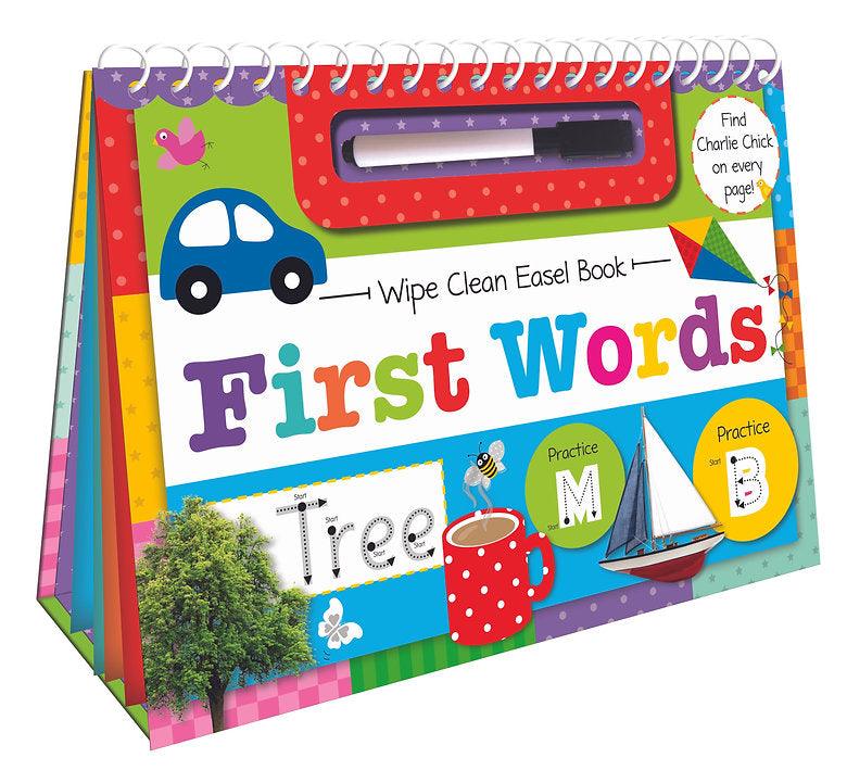 Wipe Clean Easel Book With Pen - First Words - SpectrumStore SG
