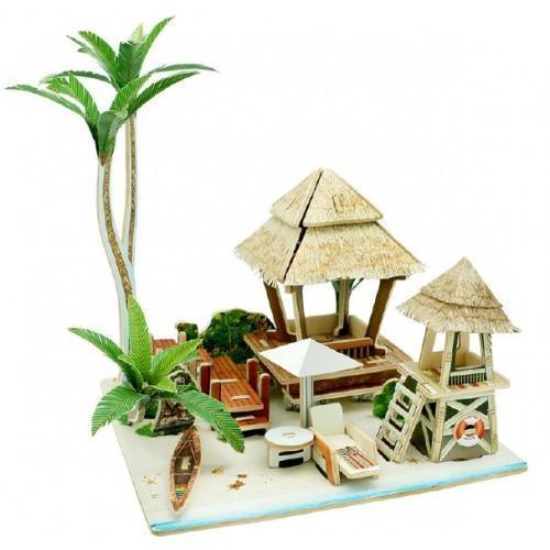Wooden 3D Puzzle Southeast Asian Style - Bali - SpectrumStore SG