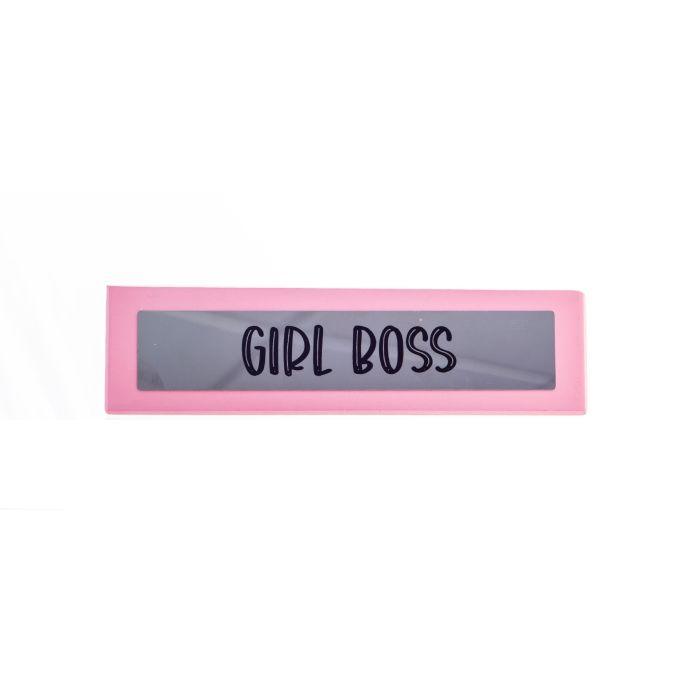 Wooden Desk Sign - Girl Boss - SpectrumStore SG