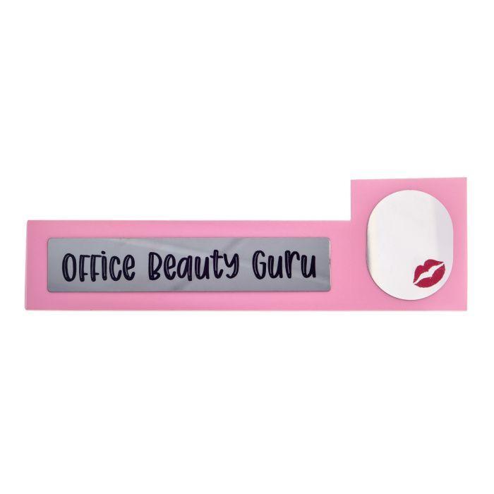 Wooden Desk Sign - Office Beauty Guru - SpectrumStore SG