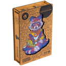 Wooden Puzzle: Emanating Raccoon (Small/Medium) - SpectrumStore SG