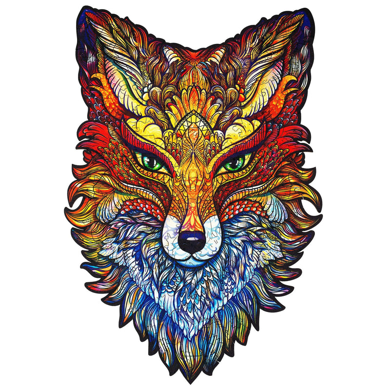 Wooden Puzzle: Fiery Fox (Small/Medium) - SpectrumStore SG