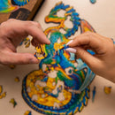 Wooden Puzzle: Guarding Dragon (Small/Medium) - SpectrumStore SG