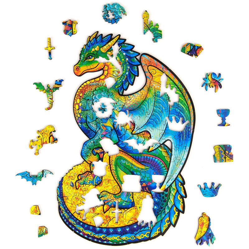 Wooden Puzzle: Guarding Dragon (Small/Medium) - SpectrumStore SG