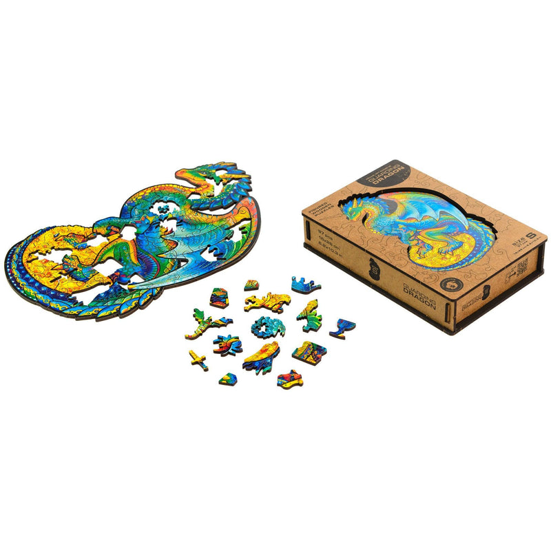 Wooden Puzzle: Guarding Dragon (Small/Medium) - SpectrumStore SG