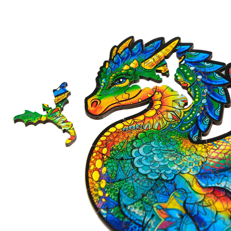 Wooden Puzzle: Guarding Dragon (Small/Medium) - SpectrumStore SG