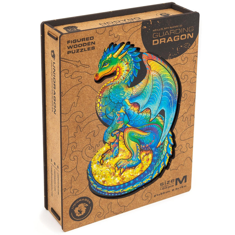 Wooden Puzzle: Guarding Dragon (Small/Medium) - SpectrumStore SG