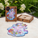Wooden Puzzle: Inspiring Unicorn (Small/Medium) - SpectrumStore SG