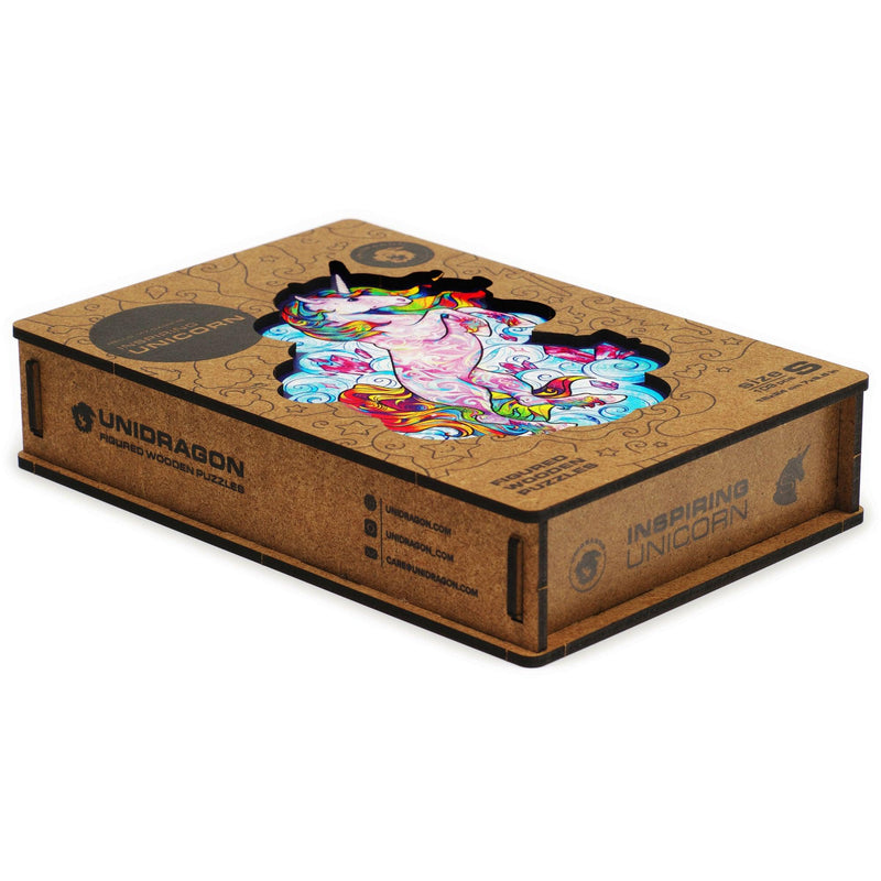 Wooden Puzzle: Inspiring Unicorn (Small/Medium) - SpectrumStore SG