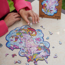 Wooden Puzzle: Inspiring Unicorn (Small/Medium) - SpectrumStore SG