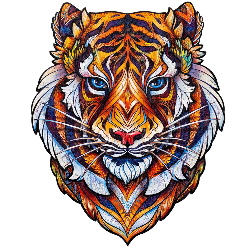 Wooden Puzzle: Lovely Tiger (Small/Medium) - SpectrumStore SG