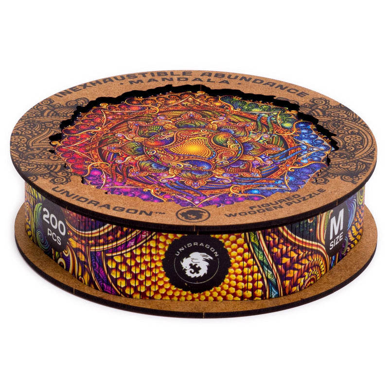 Wooden Puzzle: Mandala Inexhaustible Abundance (Medium/King) - SpectrumStore SG