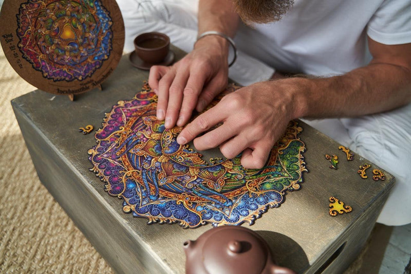 Wooden Puzzle: Mandala Inexhaustible Abundance (Medium/King) - SpectrumStore SG