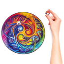 Wooden Puzzle: Mandala Spiral Incarnation (Medium/King) - SpectrumStore SG
