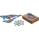 Wooden Puzzle: Milky Whales (Small/Medium) - SpectrumStore SG
