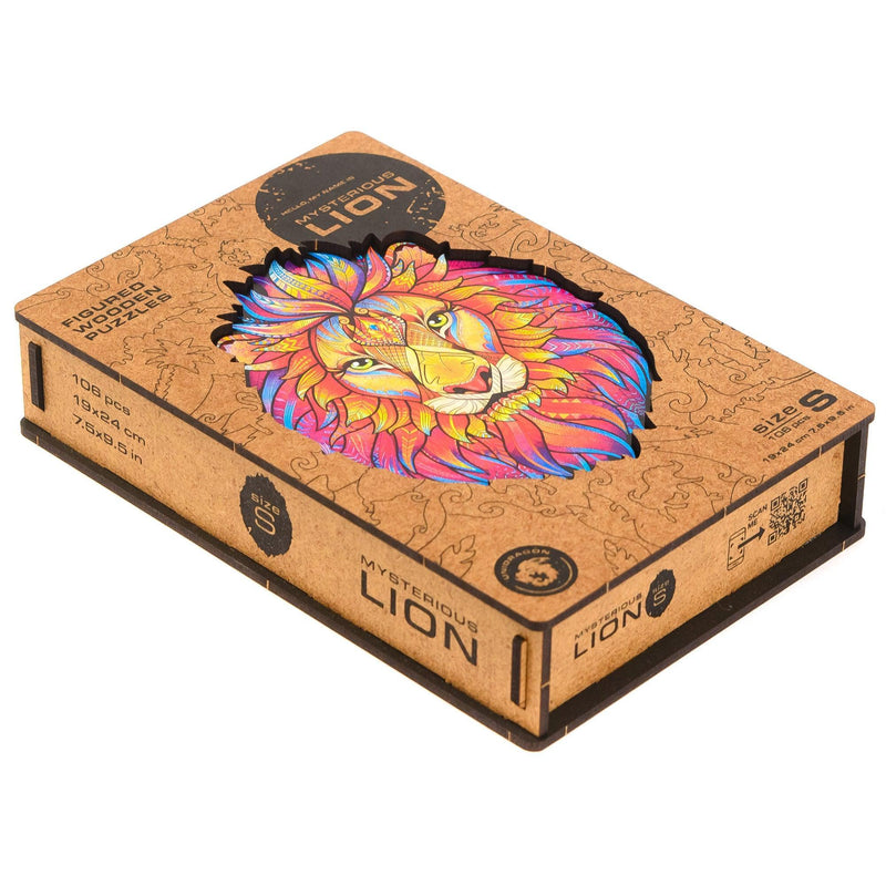 Wooden Puzzle: Mysterious Lion (Small/Medium) - SpectrumStore SG