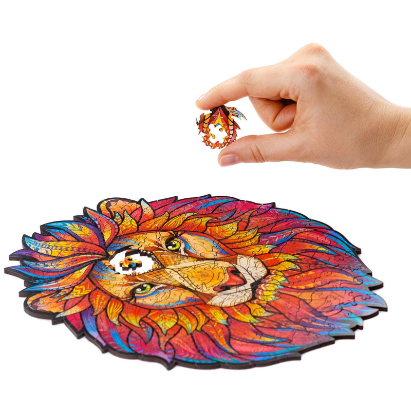 Wooden Puzzle: Mysterious Lion (Small/Medium) - SpectrumStore SG