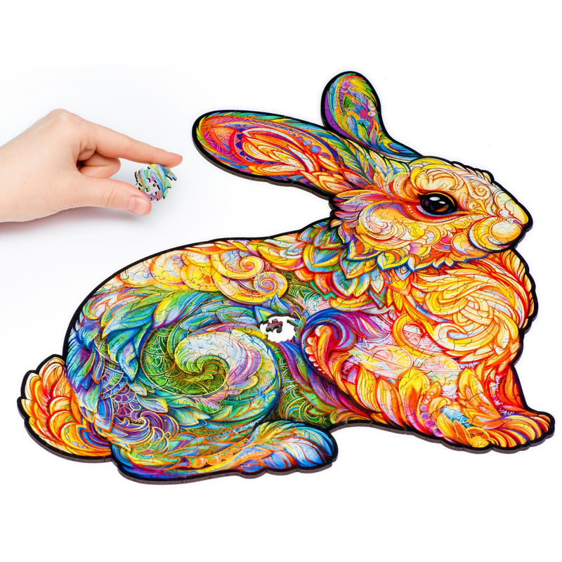 Wooden Puzzle: Precious Rabbit (King) - SpectrumStore SG