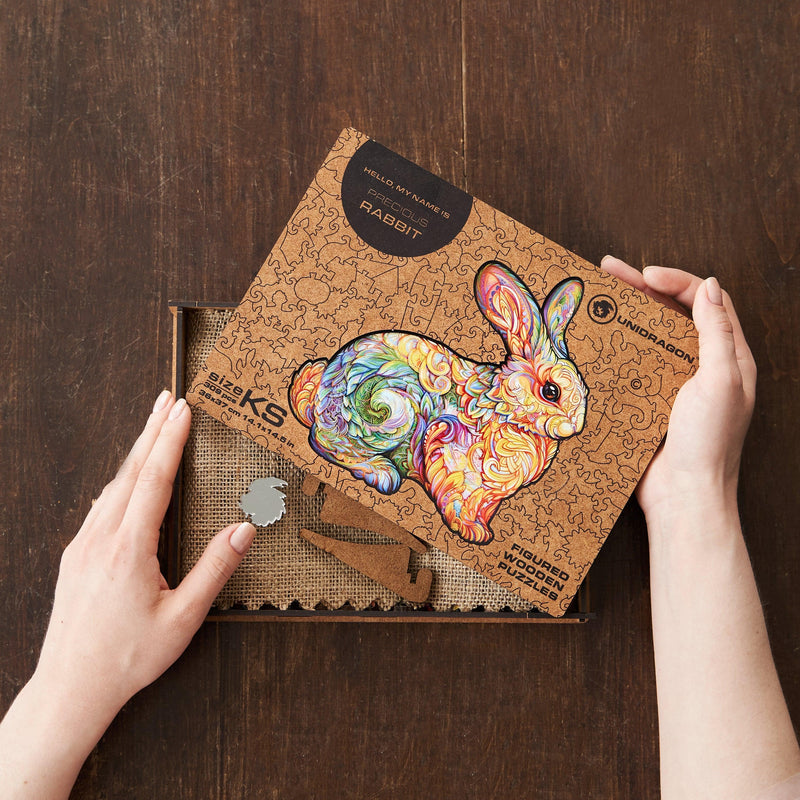 Wooden Puzzle: Precious Rabbit (King) - SpectrumStore SG