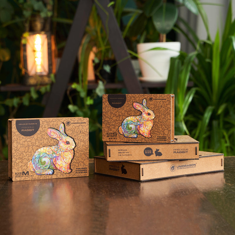 Wooden Puzzle: Precious Rabbit (King) - SpectrumStore SG