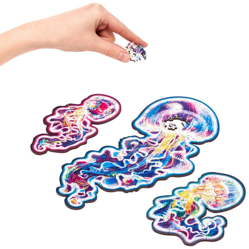 Wooden Puzzle: Wandering Jellyfish (Small/Medium) - SpectrumStore SG