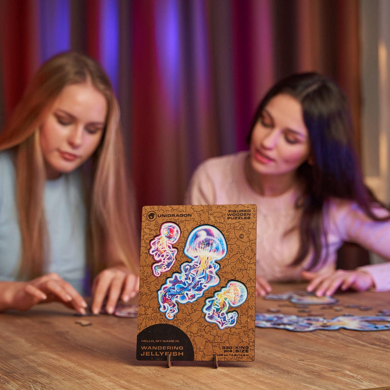 Wooden Puzzle: Wandering Jellyfish (Small/Medium) - SpectrumStore SG