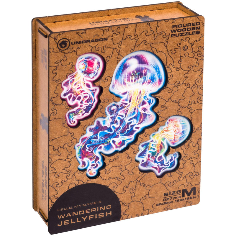 Wooden Puzzle: Wandering Jellyfish (Small/Medium) - SpectrumStore SG