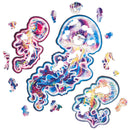 Wooden Puzzle: Wandering Jellyfish (Small/Medium) - SpectrumStore SG