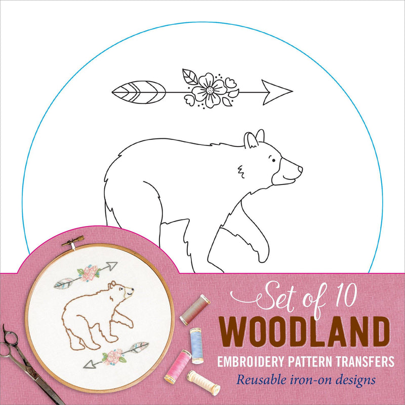 Woodland Embroidery Pattern Transfers - SpectrumStore SG