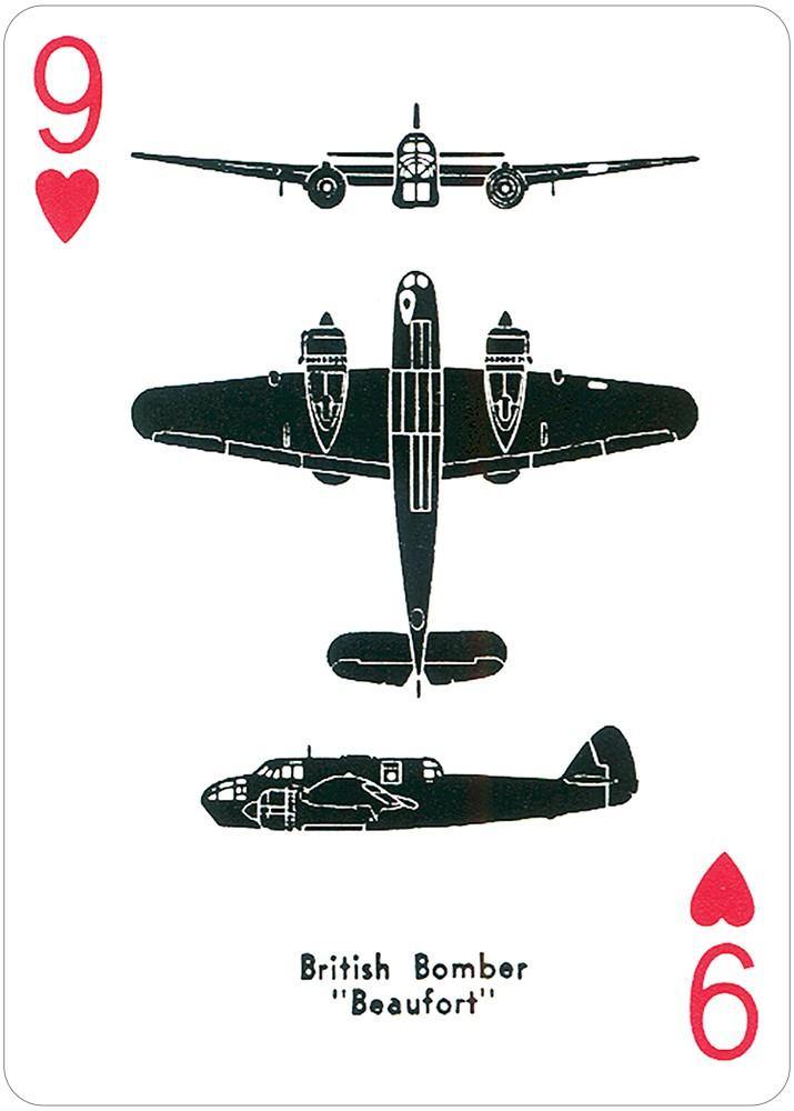 World War II Airplane Spotter Playing Cards - SpectrumStore SG