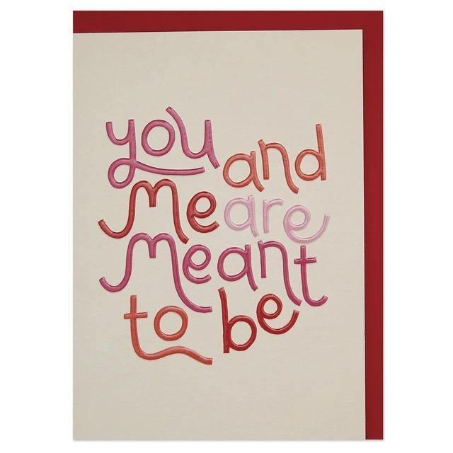 You And Me Are Meant To Be Card - SpectrumStore SG