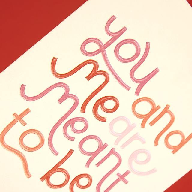 You And Me Are Meant To Be Card - SpectrumStore SG